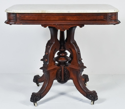 Brooks Renaissance Revival Marble Top Table