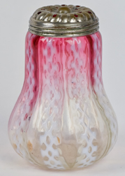 Victorian Rubina Glass Sugar Shaker