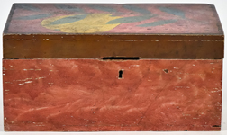 Early Paint Decorated Document Box