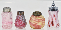Victorian Art Glass Salt & Pepper Castors
