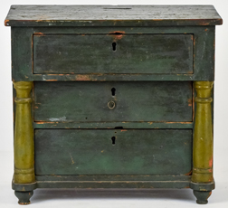 Paint Decorated American Miniature Chest