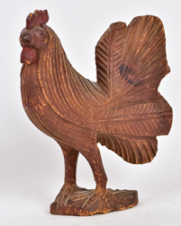19th Century American Carved Folk Art Rooster