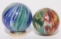 TWO ONIONSKIN MARBLES