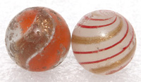 TWO LUTZ MARBLES