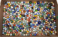 LARGE LOT OF UNSEARCHED MACHINE MADE MARBLES