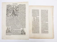 TWO EARLY PRINTED PAGES