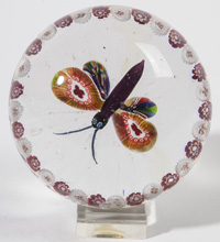 ANTIQUE BACCARAT BUTTERFLY PAPERWEIGHT