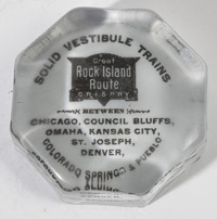 ROCK ISLAND ROUTE RAILROAD PAPERWEIGHT