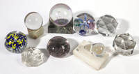 LOT OF 10 PAPERWEIGHTS