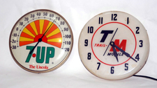 Advertising Thermometer & Clock