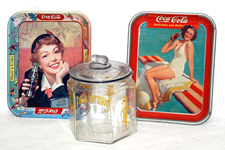 Coca-Cola Trays & Planters Jar