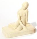Rookwood Pottery Nude Paperweight by Louise Abel