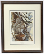 John A. Ruthven (Ohio) "Gray Squirrel" Print