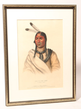E. C. Biddle "Esh-Ta-Hum-Leah  -Sioux Chief "Lithograph