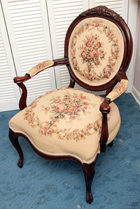 Victorian Style Walnut Gentlemen's Chair
