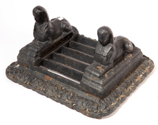 Unusual Egyptian Revival Victorian Boot Scraper