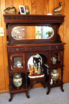 Victorian Cherry Curio Cabinet