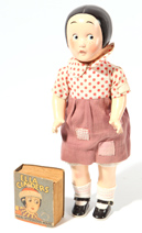 18" Horsman Composition Ella Cinders Doll with Book