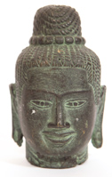 Bronze Chinese Budha Head