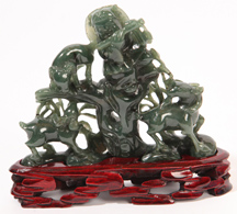 Chinese Carved Jade Goat Herd