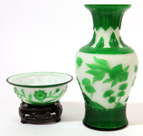 Two Peking Glass Pieces