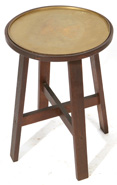 BRASS TOP DRINK STAND ATTRIBUTED TO L. & J.G. STICKLEY