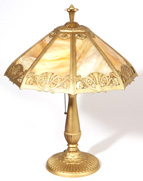 SLAG GLASS TABLE LAMP