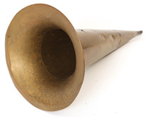 Brass Horn for Cylinder Phonograph