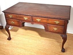 Chippendale Style Mahogany Partner's Desk