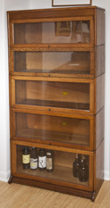 Five Stack Oak Bookcase
