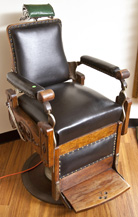 Carved Oak Barber Chair