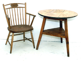Early Cricket Table & Chair