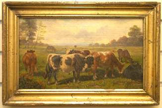 Oil Painting of Cattle
