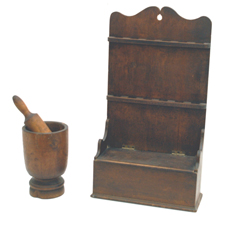 Early Hanging Box With Spoon Rack