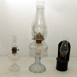 Several Keosene Lamps Incl. Miniature