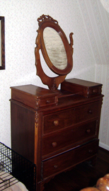 Walnut Victorian Wishbone Dresser