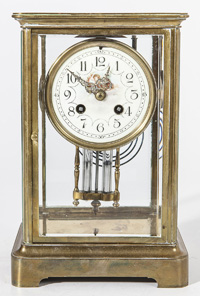 A.D. Mougin Crystal Regulator Clock