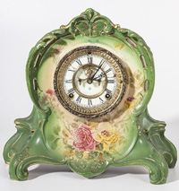 Ansonia La Riviera Porcelain Clock