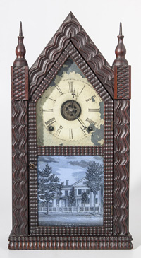 Rare Ripple Steeple Clock by J.C. Brown