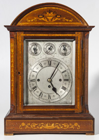 Fine English Inlaid Bracket Clock