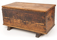 Early Footed Hermann Mo. Blanket Chest