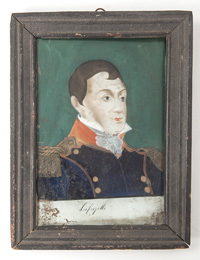 Reverse Painting of Lafayette