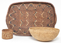 Three American Indian Baskets