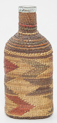 Northern California Basketry Covered Flask