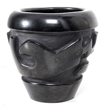 Santa Clara Carved Blackware Jar by Betty & Lee Tafoya