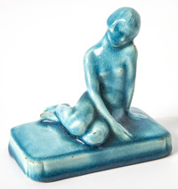 Rookwood Louise Abel Nude Paperweight