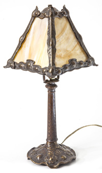 Arts & Crafts Bronzed Desk Lamp