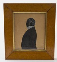 Early M. Hubbard Watercolor of A Gentleman