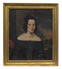 Oil Portrait of Young Lady in Black