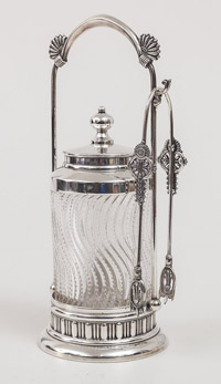Victorian Silver Plated Pickle Caster